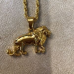 Lion necklace costume jewelry
